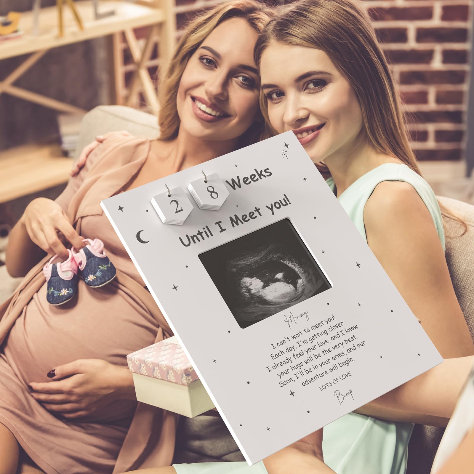 EURSET Ultrasound Photo 4x3 Frame fits standard ultrasound keepsake