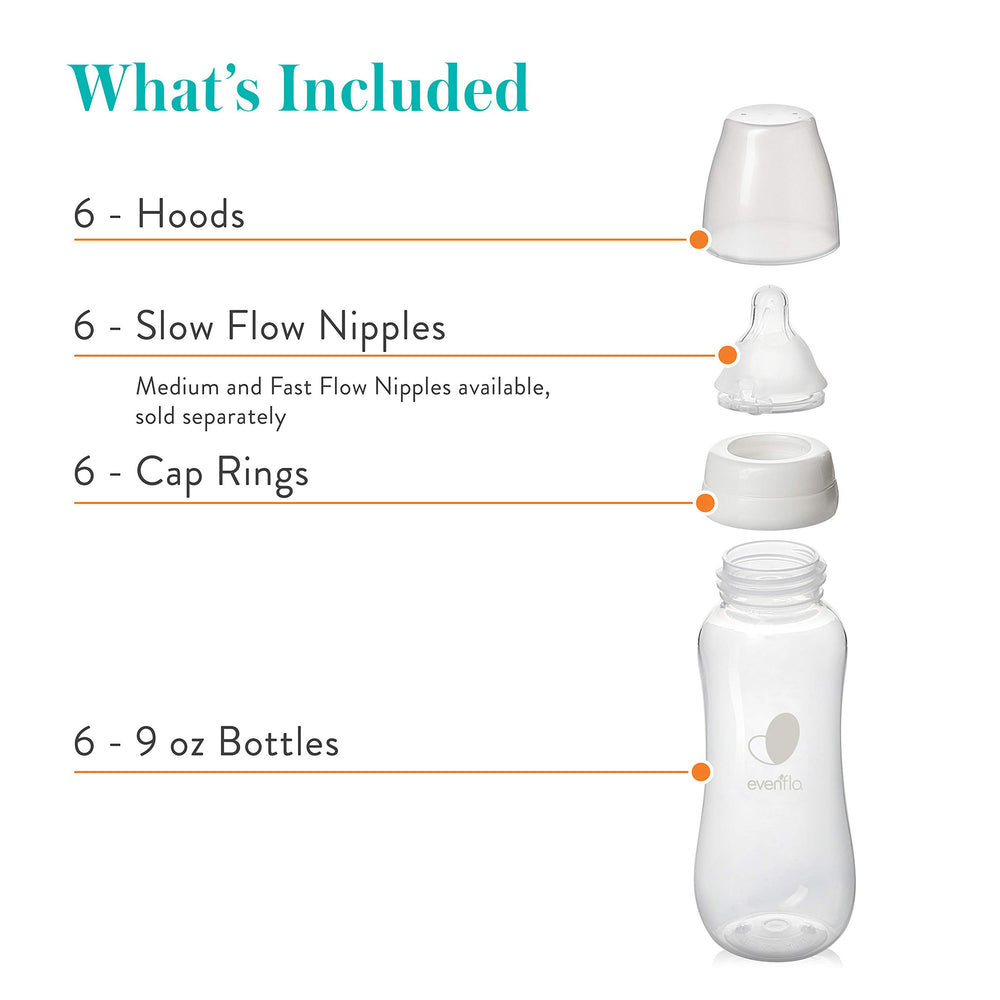 Evenflo Balance Plus 3-piece design for easy cleaning