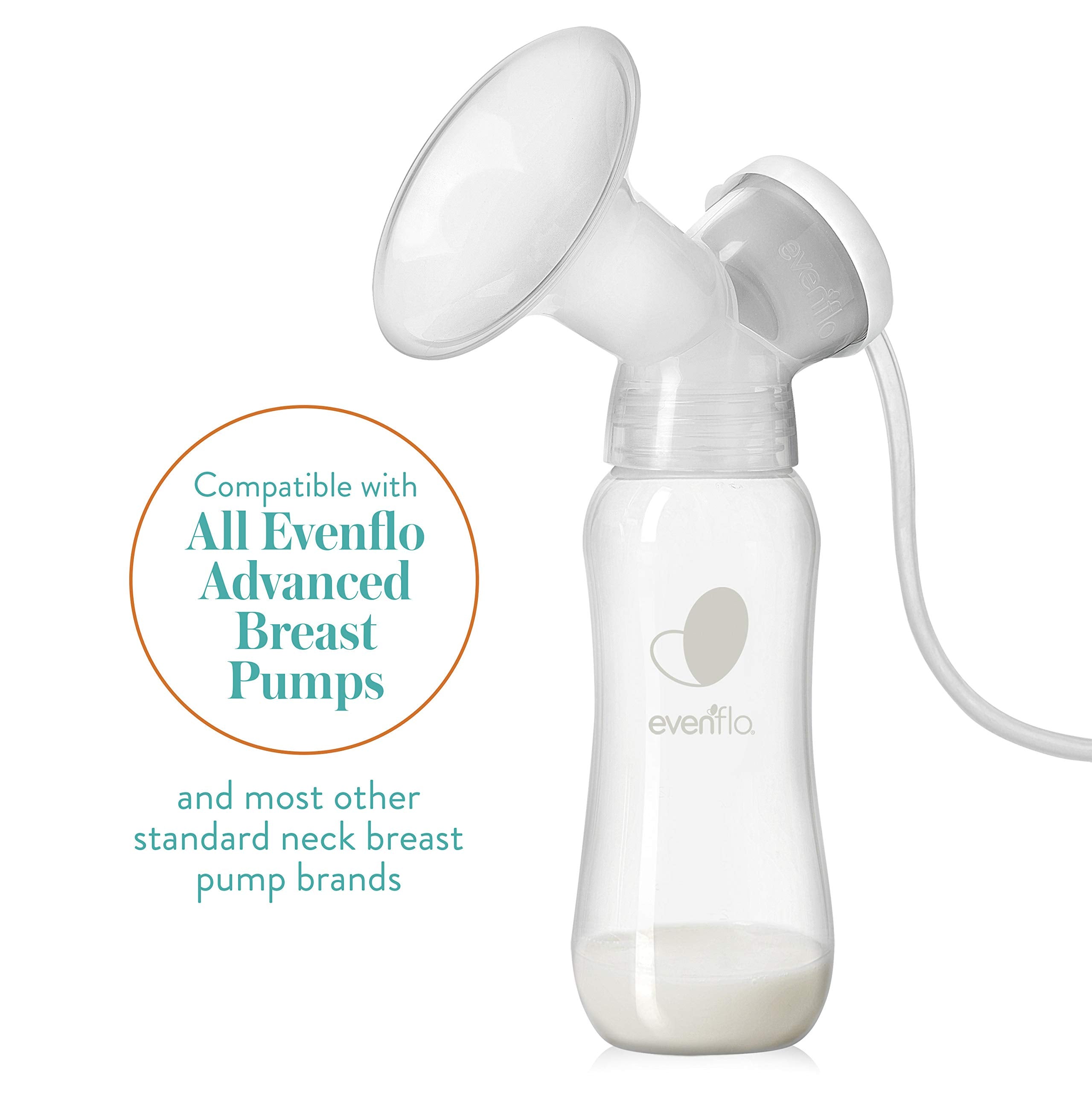 Evenflo Balance Plus bottle attached to standard neck pump