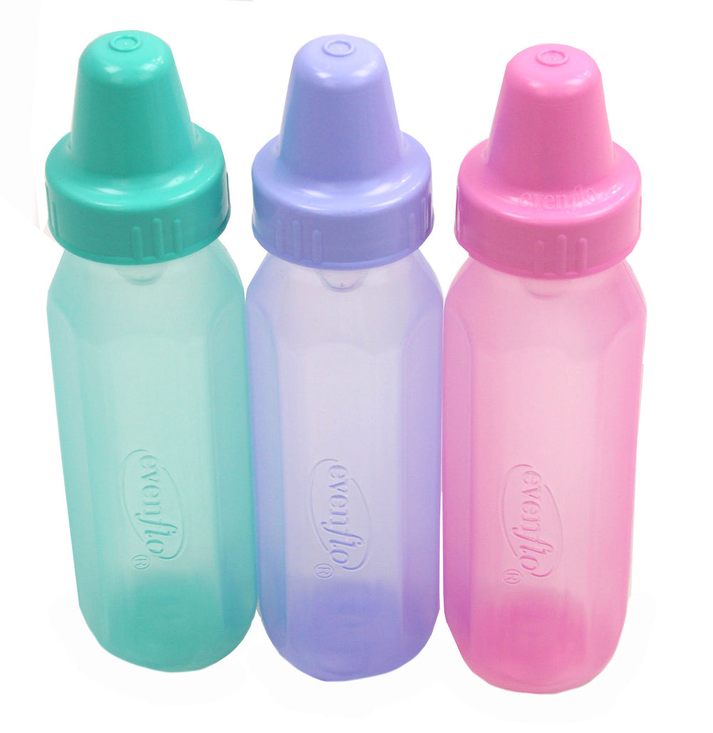 Evenflo bottle cap secures the bottle for spill-free feeding