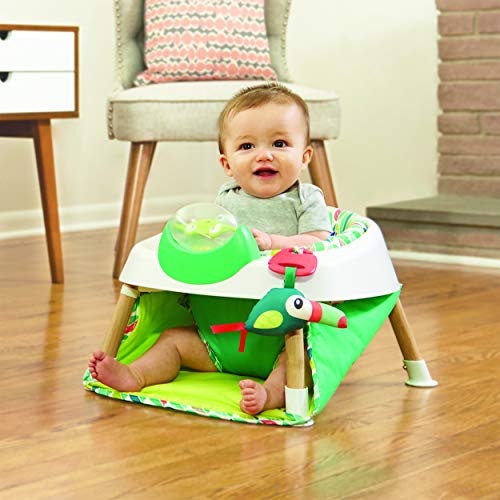 Evenflo Exersaucer Tiny Tropics easy transition between modes.
