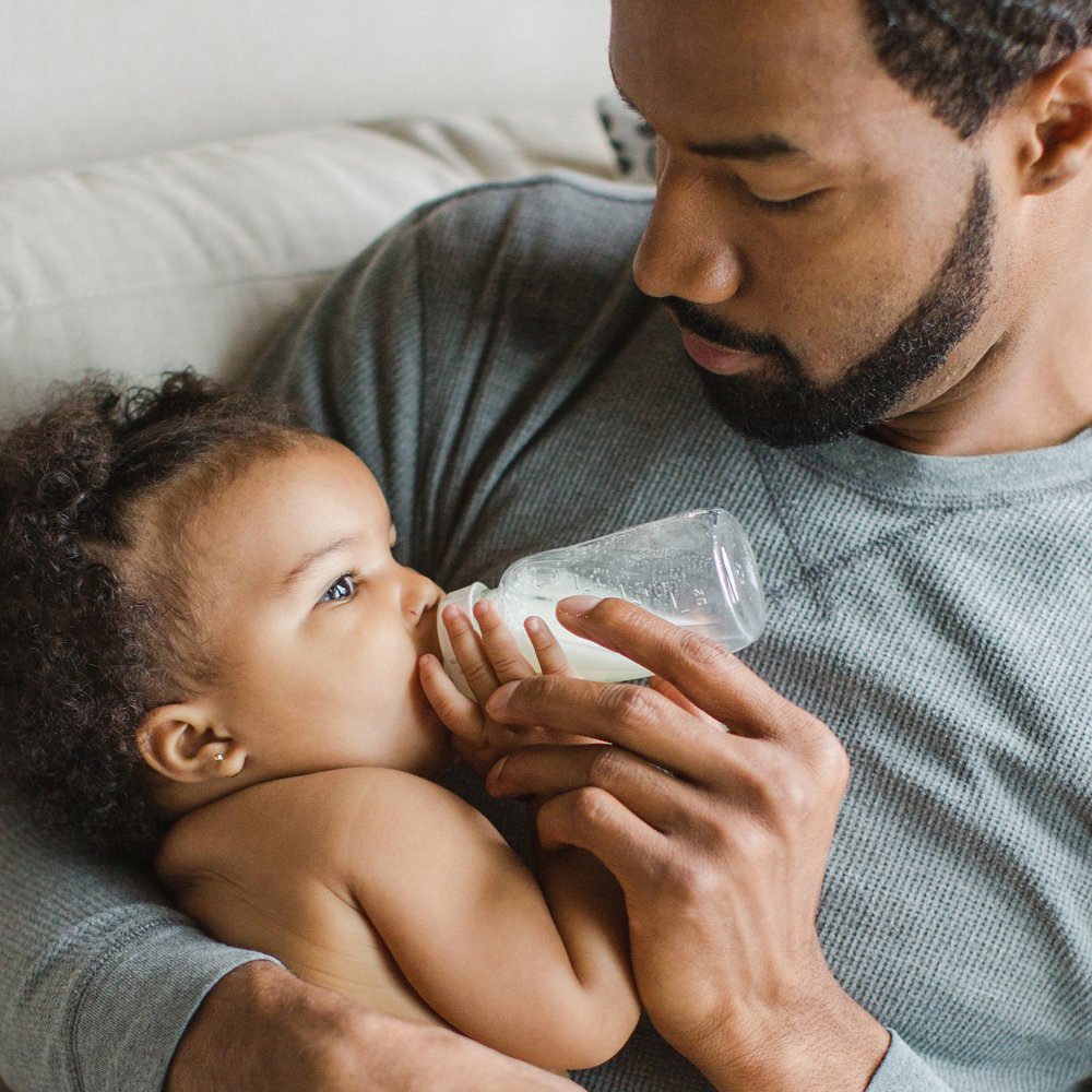 Evenflo glass bottle compatible with standard neck breast pumps for pumping directly.