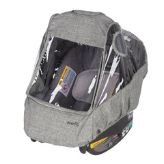 Evenflo weather shield front window provides clear visibility while shielding your baby from rain