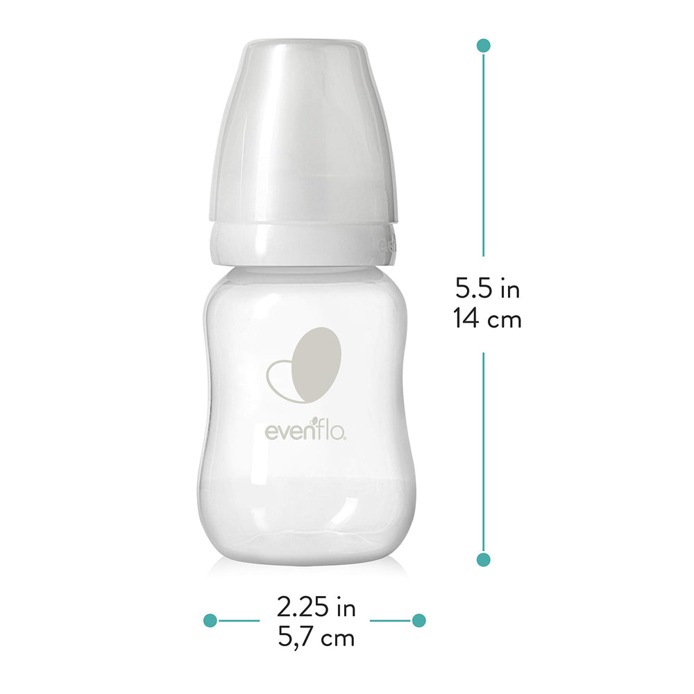 Evenflo pack of 6 baby bottles for busy families