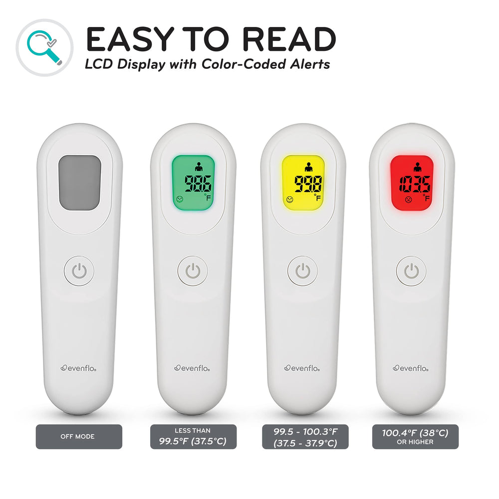 Evenflo PreciseRead quiet mode suitable for nighttime use