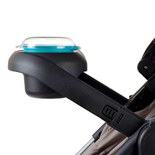 Evenflo Snack Cup lid flipped open for quick access