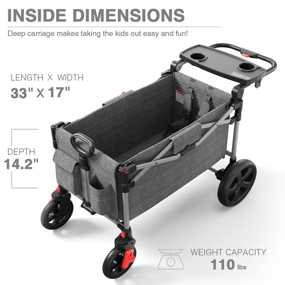 Ever Advanced wagon folded compactly for easy storage