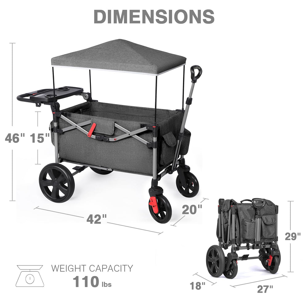 Ever Advanced wagon stored in car trunk, ready for travel
