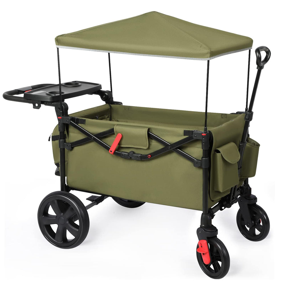 Ever Advanced foldable wagon closed for compact storage and transport.