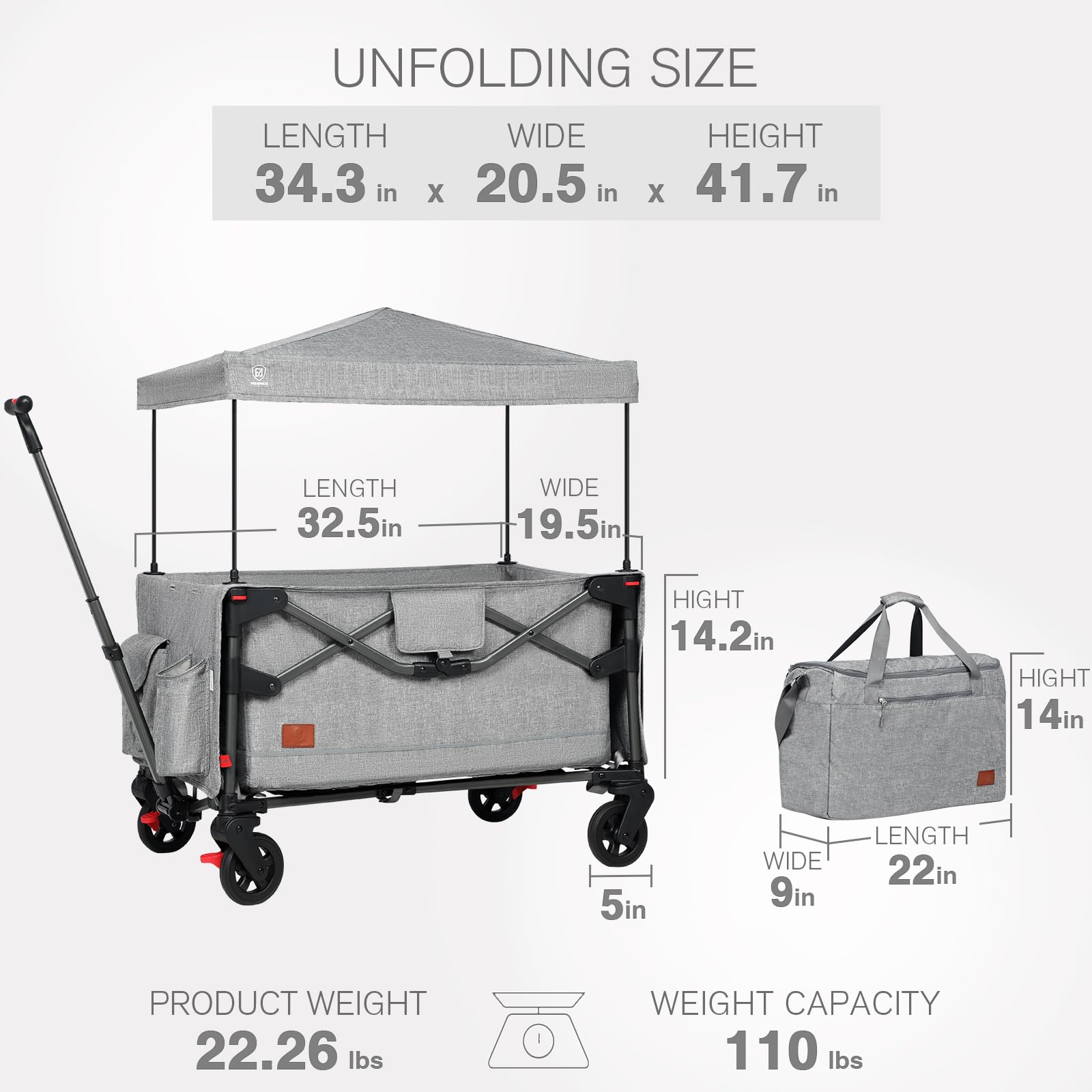 EVER ADVANCED rear storage pocket and cup holder keep snacks handy.