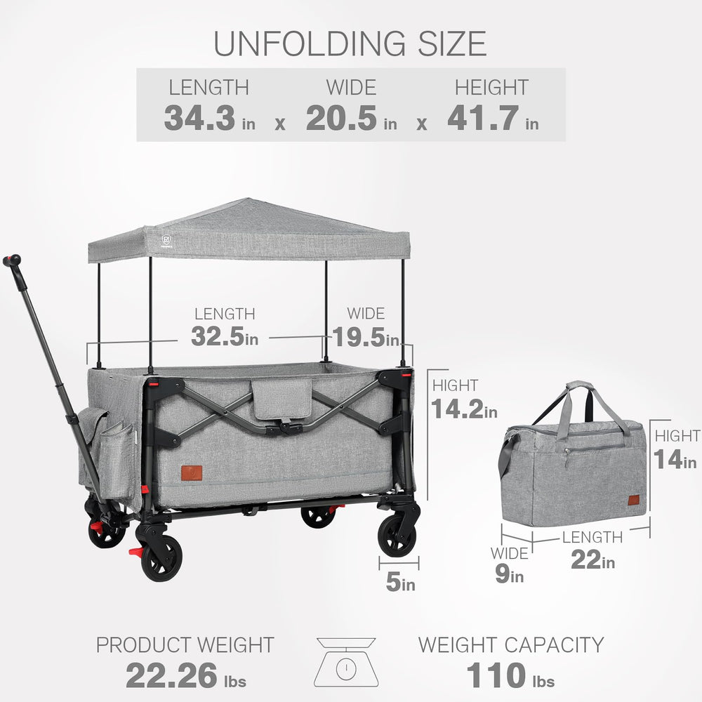 EVER ADVANCED rear storage pocket and cup holder keep snacks handy.