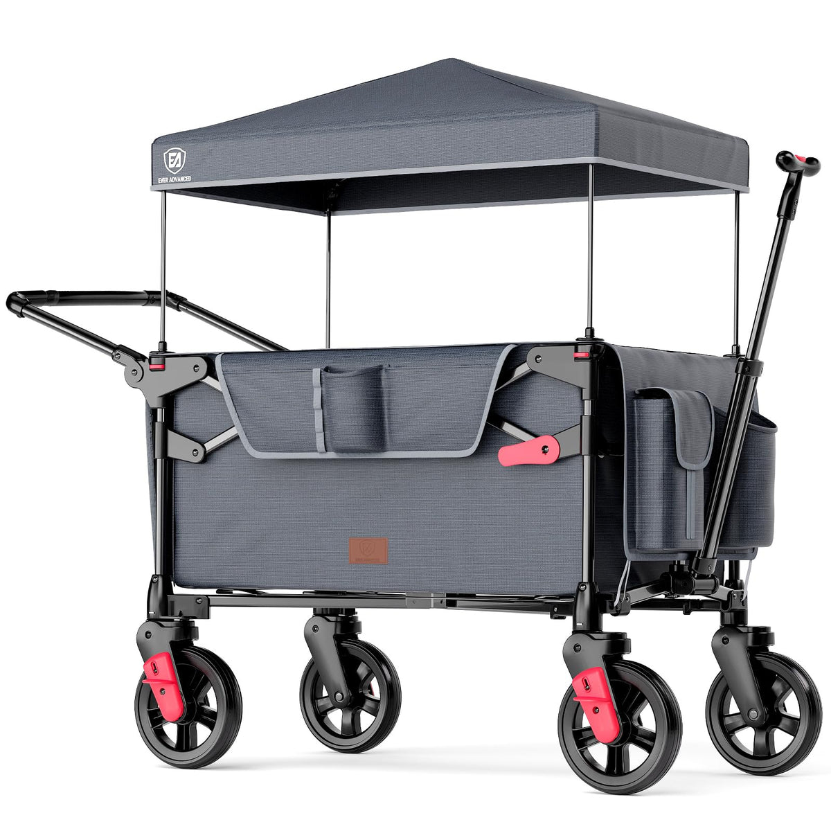 Ever Advanced Ultra-Compact Wagon folded for travel and storage.