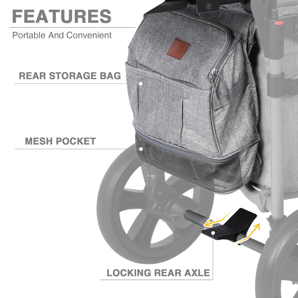 EVER ADVANCED wagon folds into a compact form for easy storage at home.