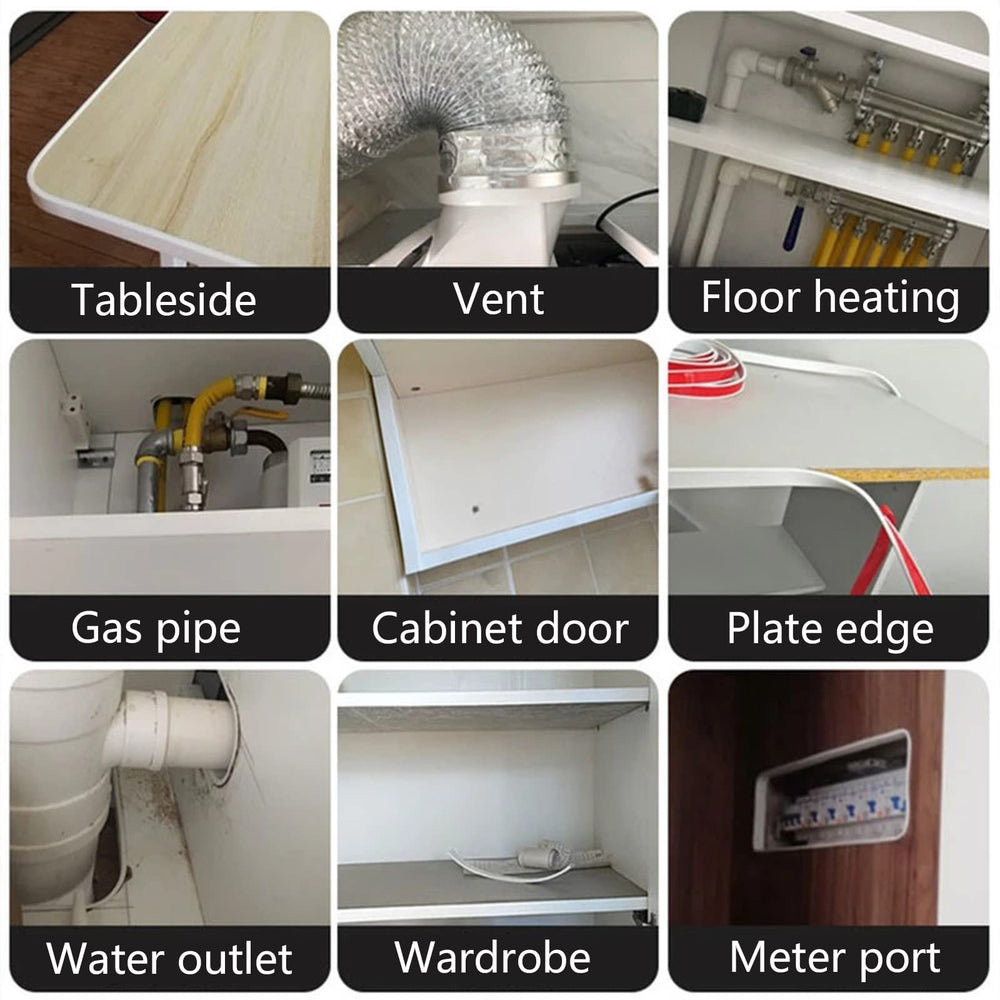 EVERDIJ edge protector on table corner shows wide-material adhesion.