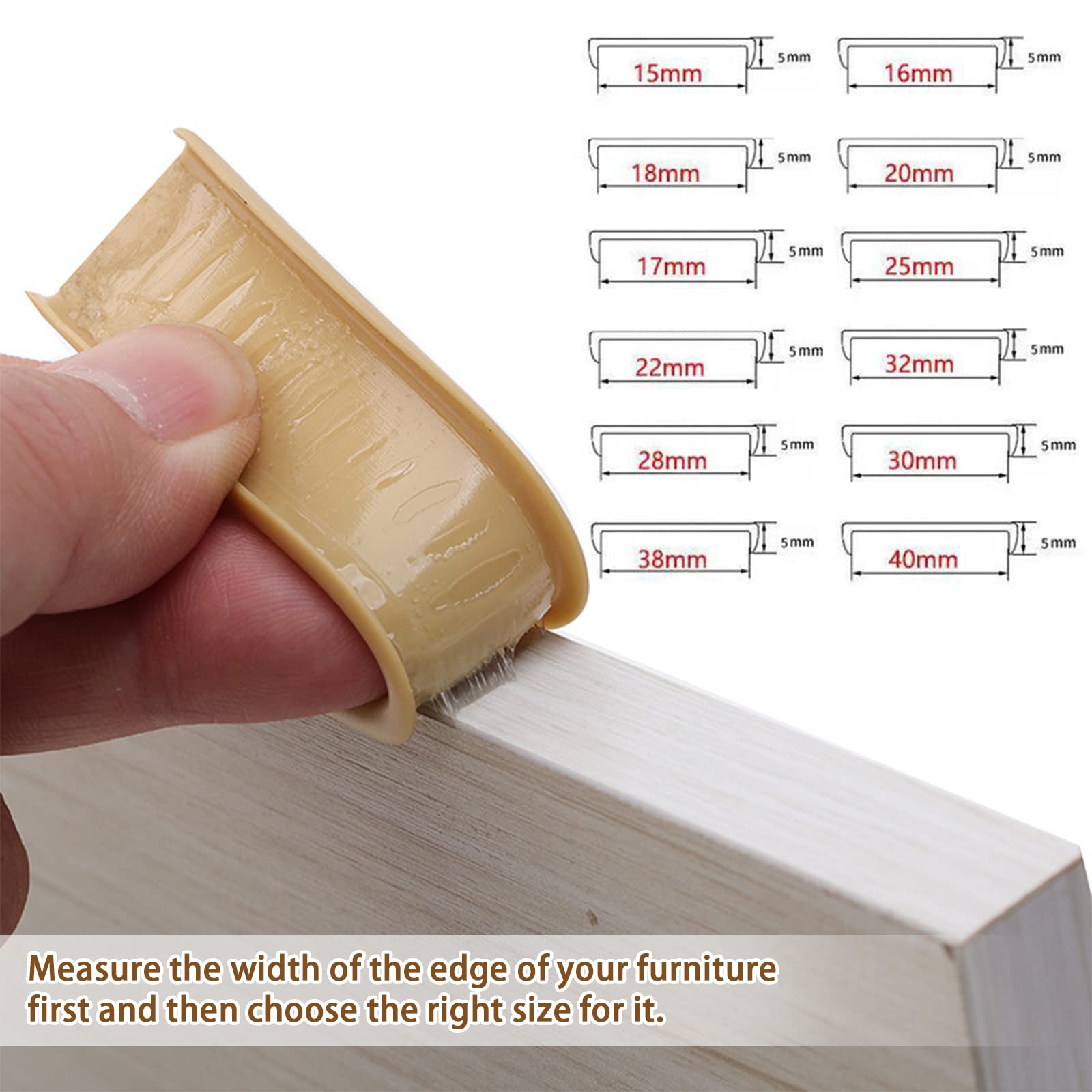 EVERDIJ U-Shape Edge Banding demonstrates flexible corner protection for various angles.