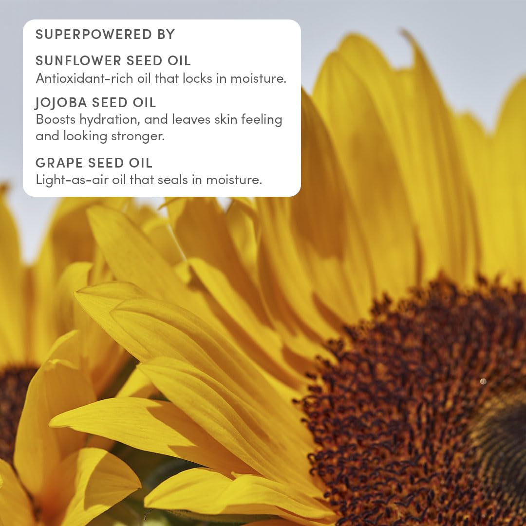 Evereden calendula and jojoba oil soothe sensitive skin with hydration.