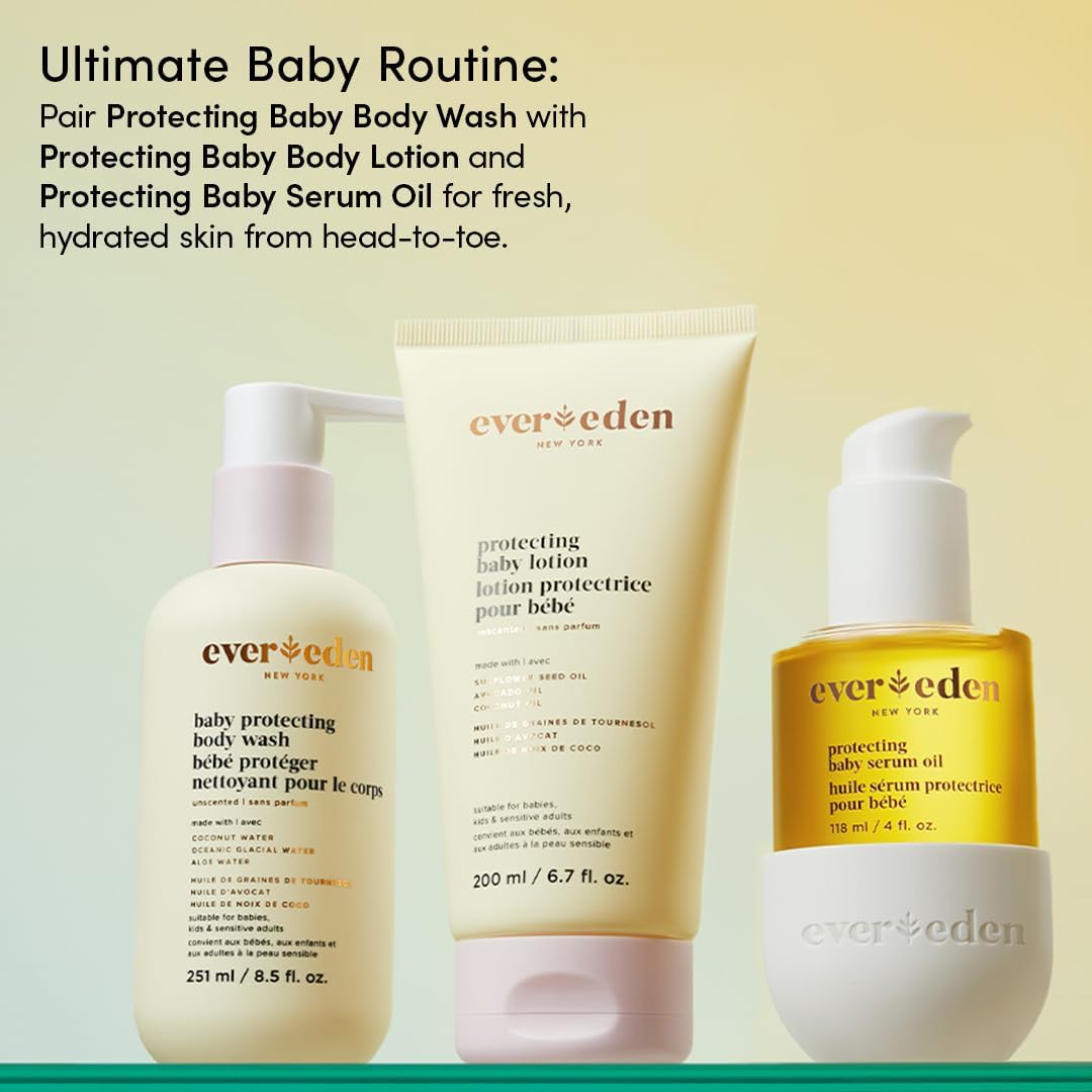 Fragrance-free formula ideal for sensitive baby skin.