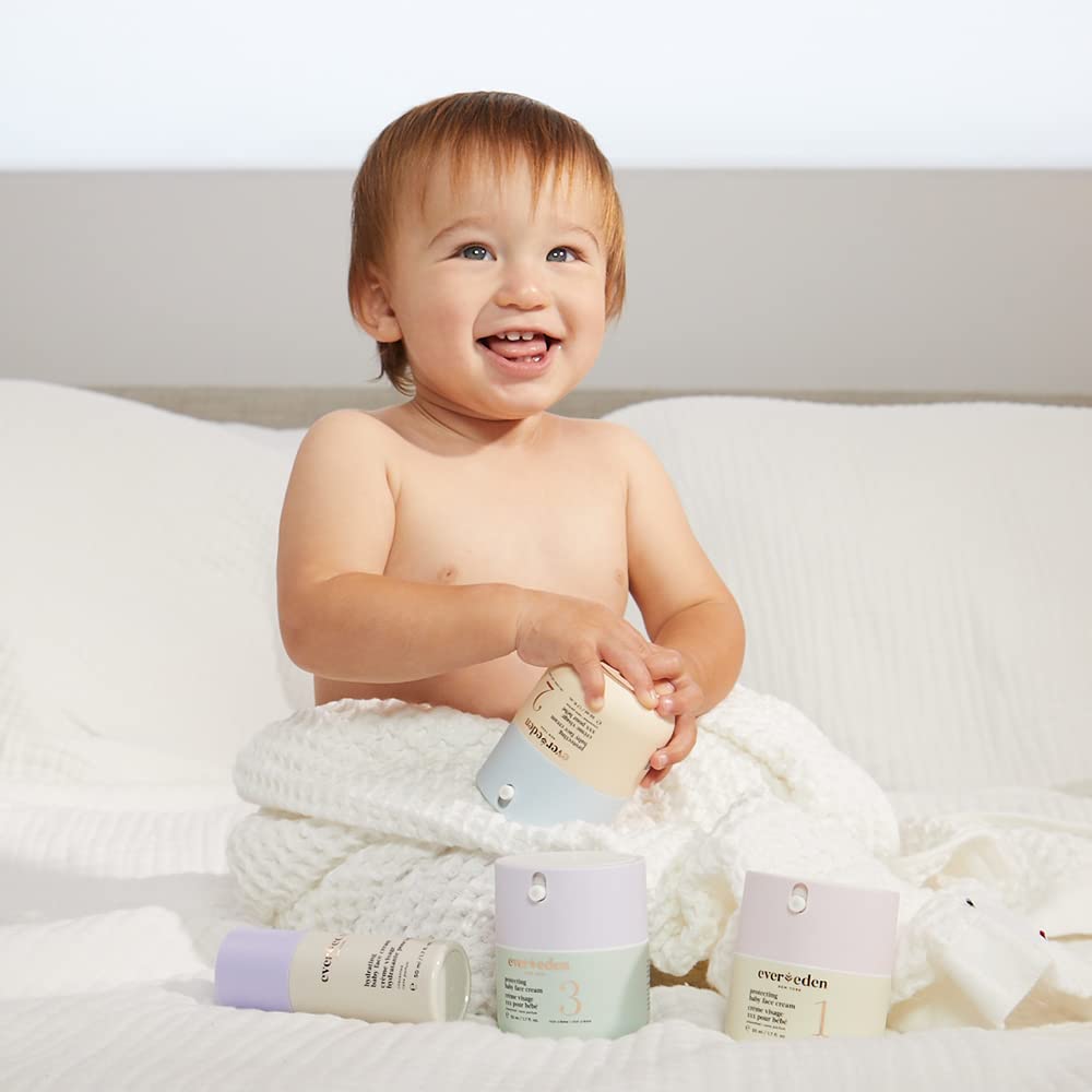 Fragrance-free seal signals safe use on sensitive baby skin.