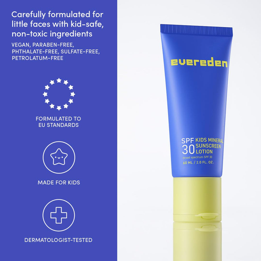 Evereden jojoba and sunflower oils moisturizing skin under sun exposure.