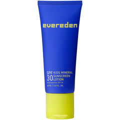 Evereden mineral sunscreen SPF 30 bottle closeup, broad protection with non-nano zinc oxide.