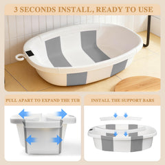 EverKiddo bath tub thermometer shows real-time temperature for comfortable baths.