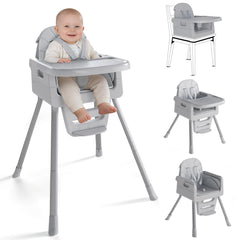 EverKiddo baby high chair compact fold for easy storage.