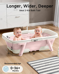 EverKiddo tub features a stable four-point base to reduce tipping.