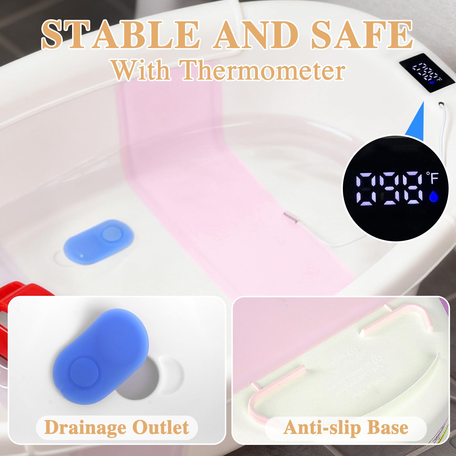 EverKiddo collapsible bath tub folded for compact storage