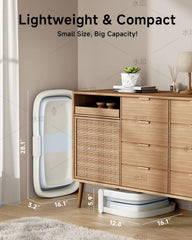 Durable PP plus TPE base with non slip feet for stable bathing