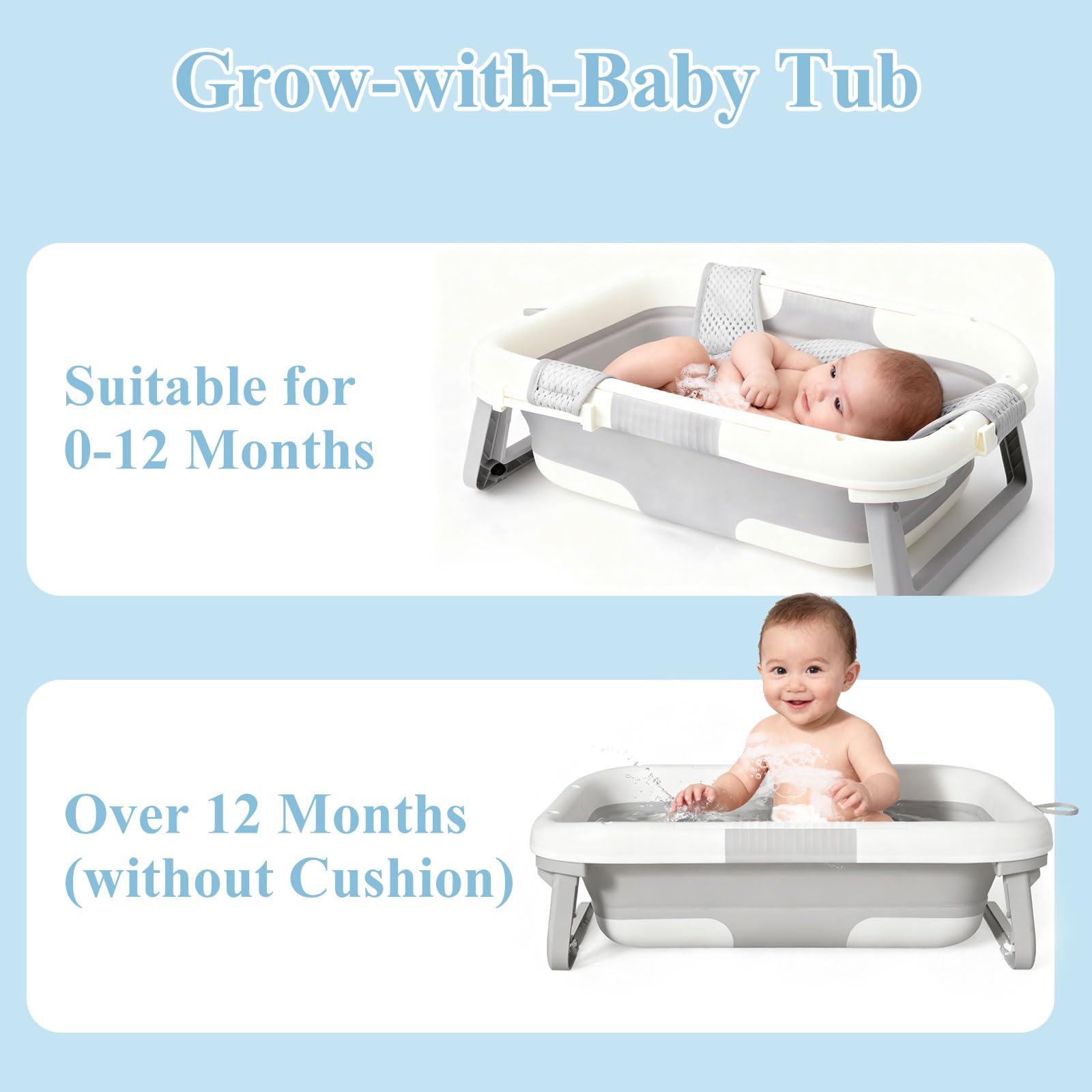 EverKiddo newborn sling provides secure support during bath time
