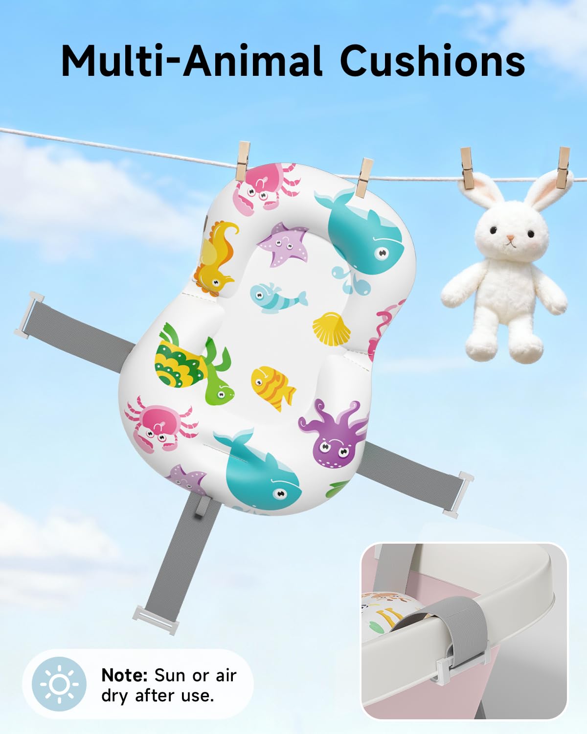 Pink EverKiddo baby bathtub suitable for ages 0–36 months with supervision.