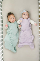 Sleeveless arms on Everyday Bambu Sleep Sack support comfortable temperature regulation.