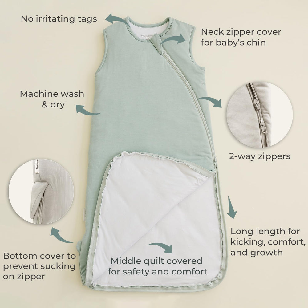 Everyday Bambu Sleep Sack with sleeveless arms for comfortable movement