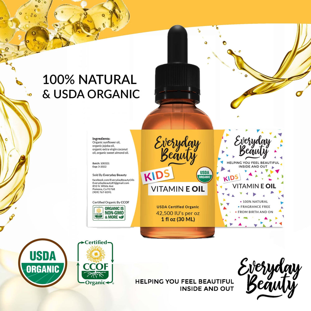 Baby massage scene using Everyday Beauty Vitamin E Oil.