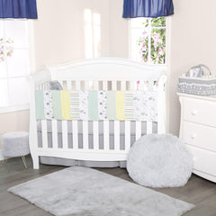 EVERYDAY KIDS burp cloths featuring clouds provide gentle coverage after burps.