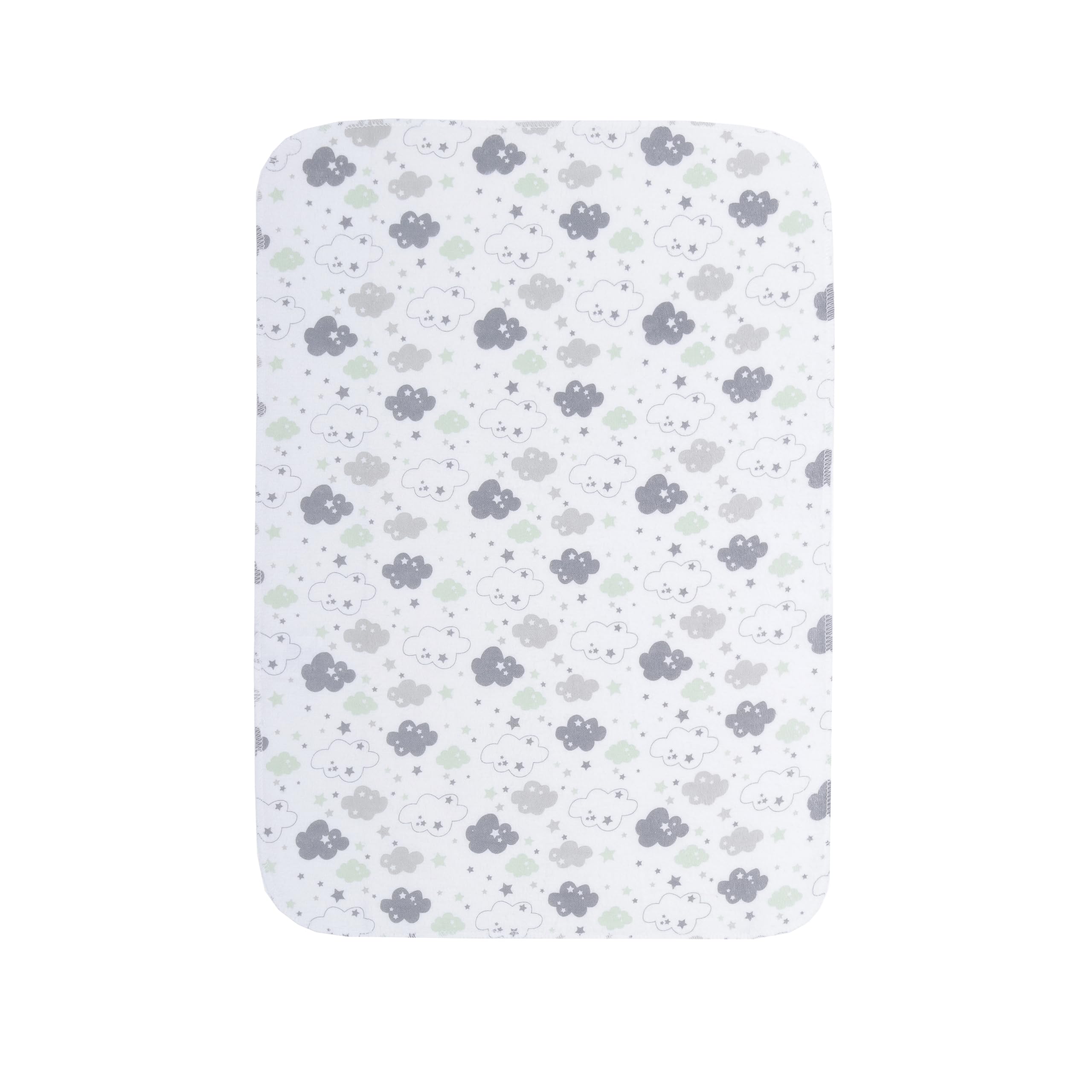EVERYDAY KIDS solid green burp cloths offer simple, practical use.