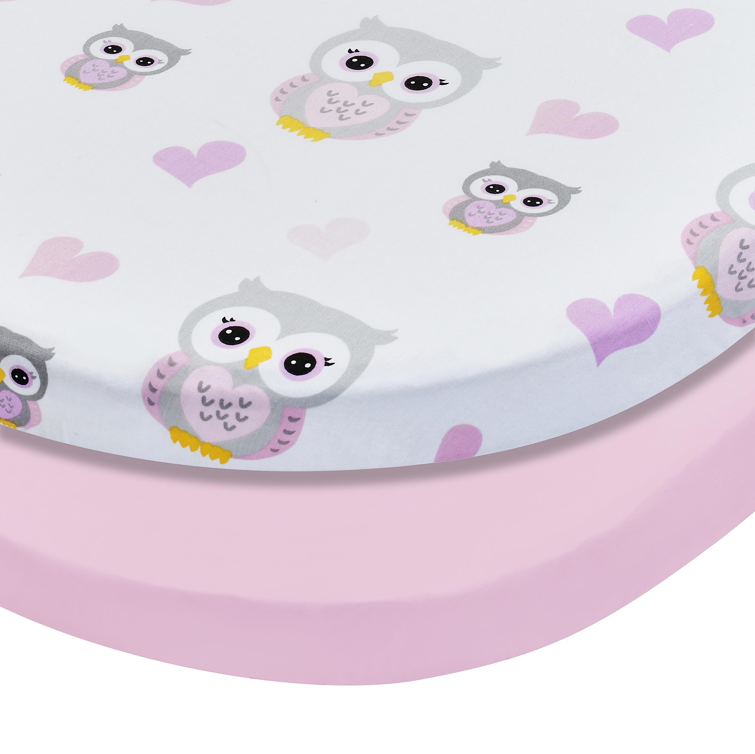 Everyday Kids 2-pack cotton percale sheets for breathable baby sleep