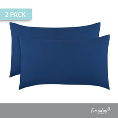 EVERYDAY KIDS navy 14x20 pillowcase dimensions fit 12x16 to 14x19 pillows.