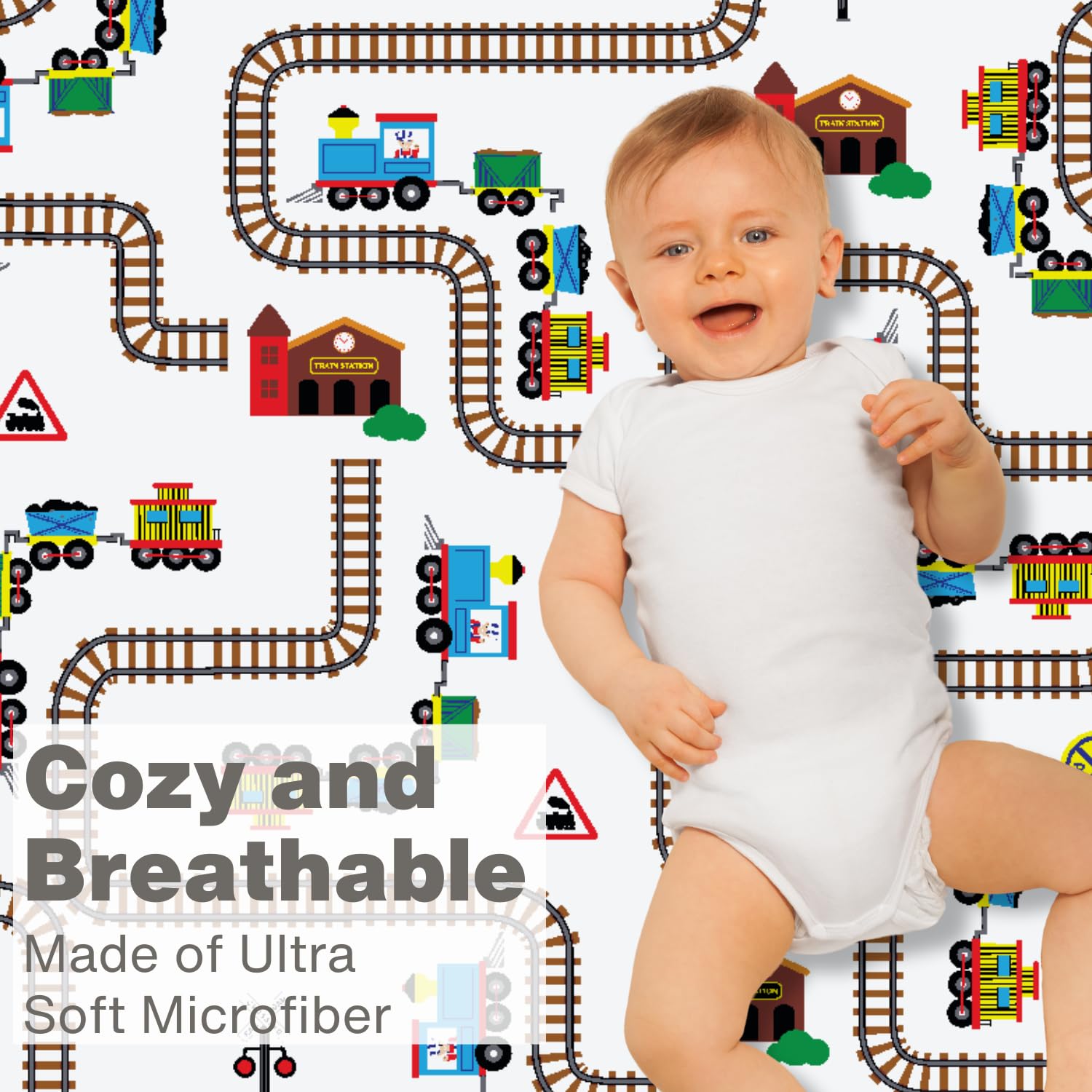 Everyday Kids 8-inch deep pockets ensure snug fit on standard crib mattress.