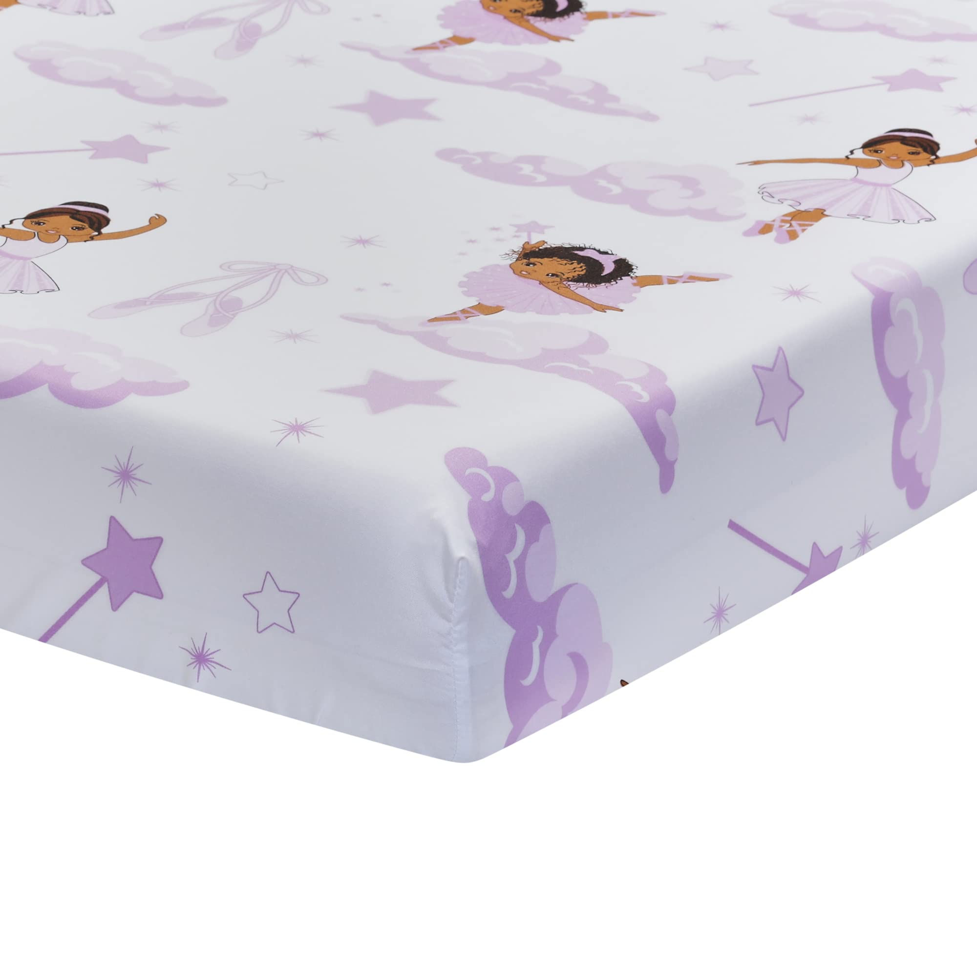 EVERYDAY KIDS 8-inch pocket fitted sheet, snug on crib or toddler bed.