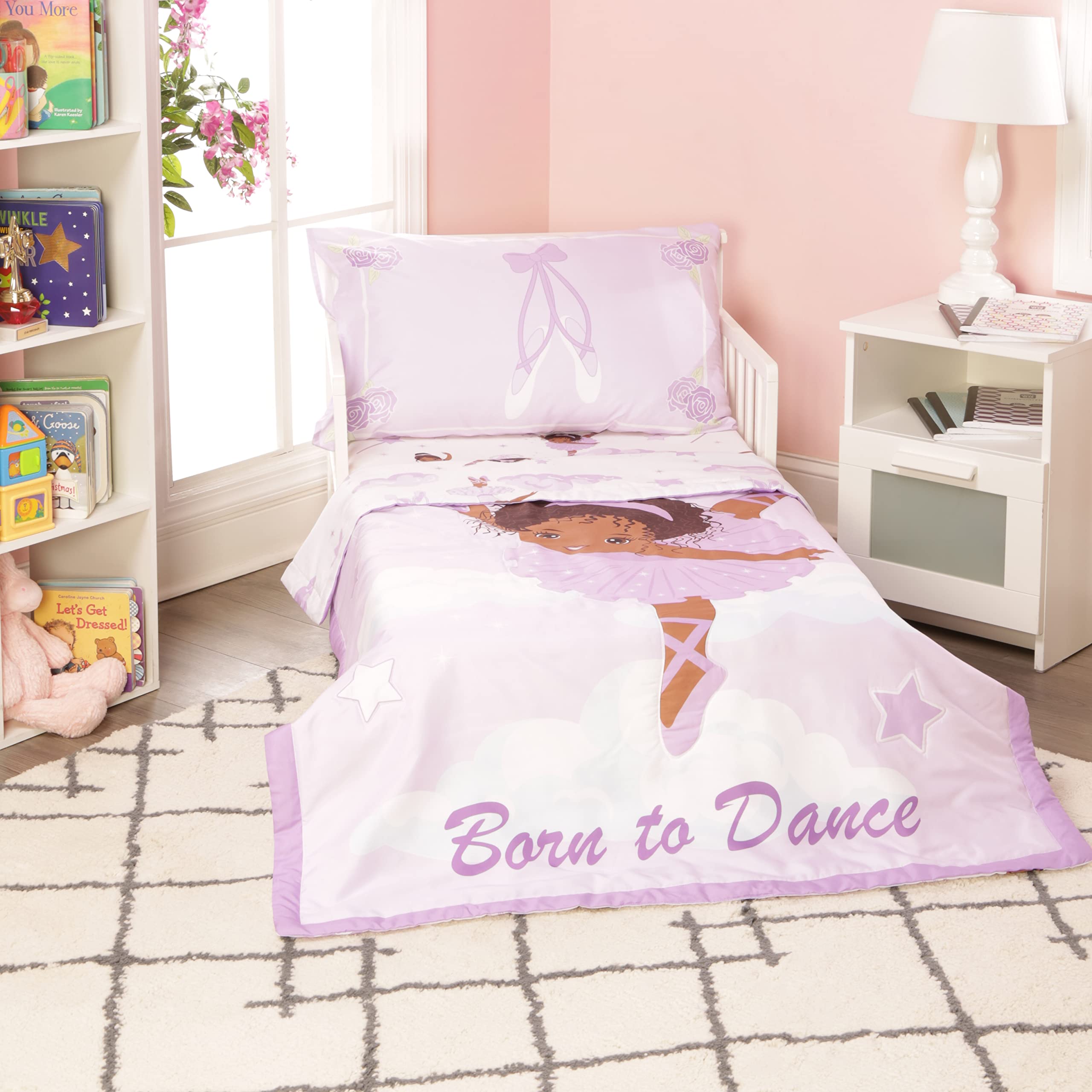 EVERYDAY KIDS ballerina comforter, soft and cozy for bedtime.