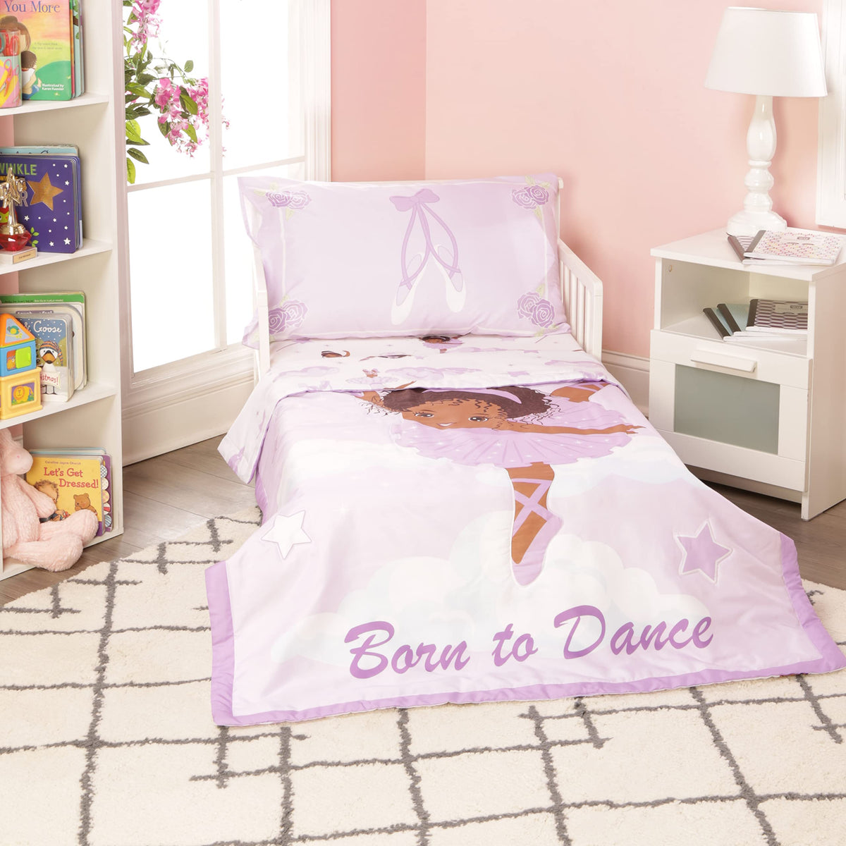 EVERYDAY KIDS ballerina comforter, soft and cozy for bedtime.