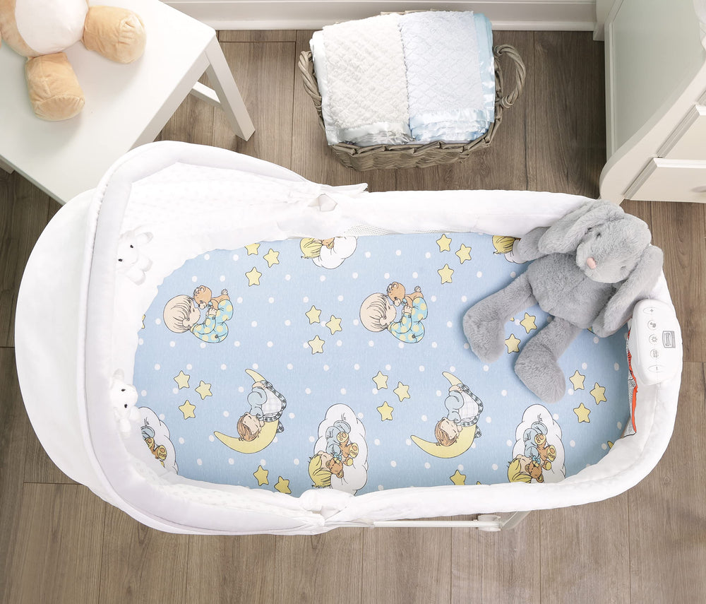 EVERYDAY KIDS machine-washable cotton sheets simplify busy nursery laundry.