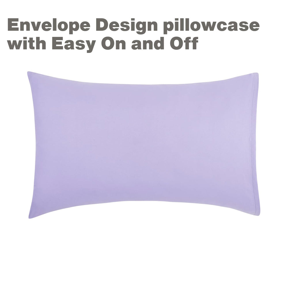 EVERYDAY KIDS kid room setup featuring purple bedding for a calm space