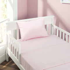 Everyday Kids breathable hypoallergenic pillowcase pink; suitable for sensitive skin.