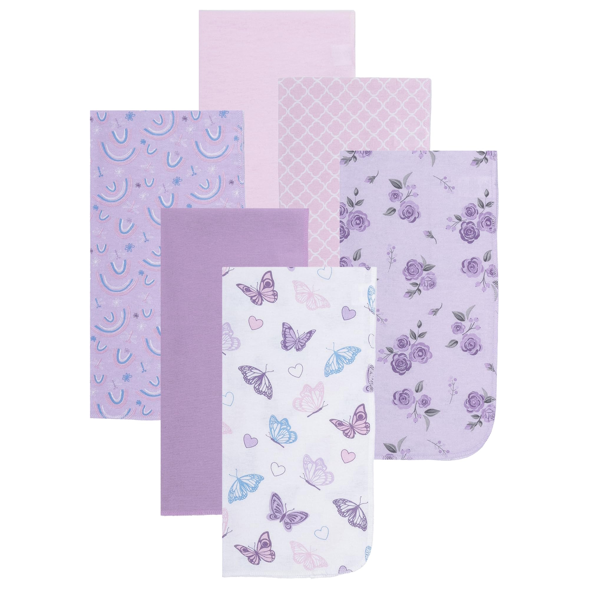 EVERYDAY KIDS burp cloths on baby for washing and care