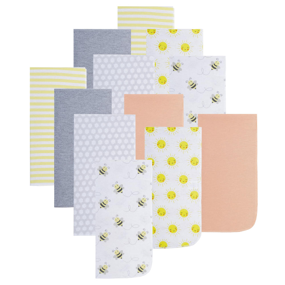 Everyday Kids burp cloths bees print protect outfits during feeding