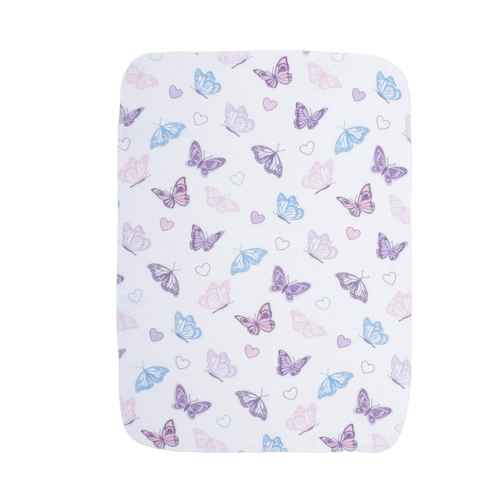 EVERYDAY KIDS burp cloths floral rose print gentle on skin