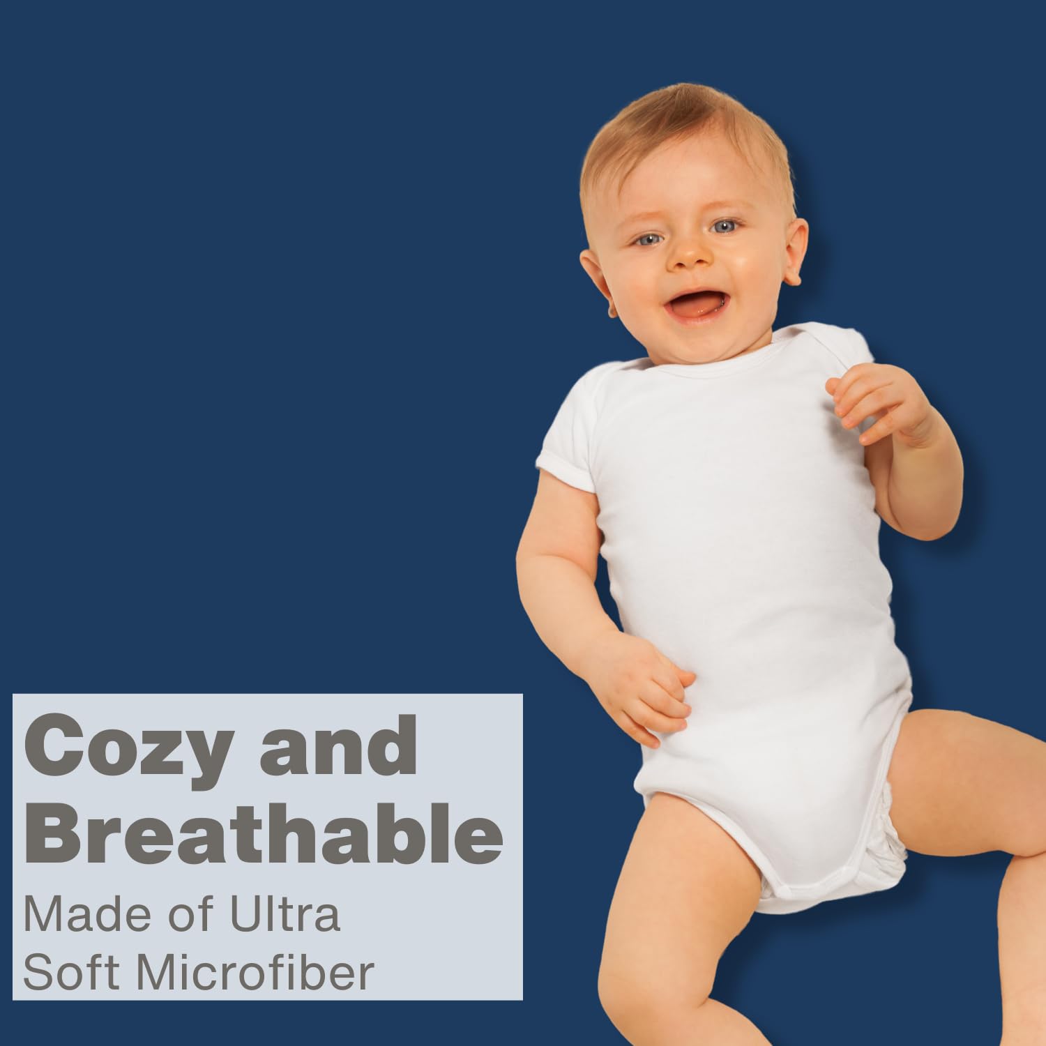 Everyday Kids care label indicates machine wash friendly fabric