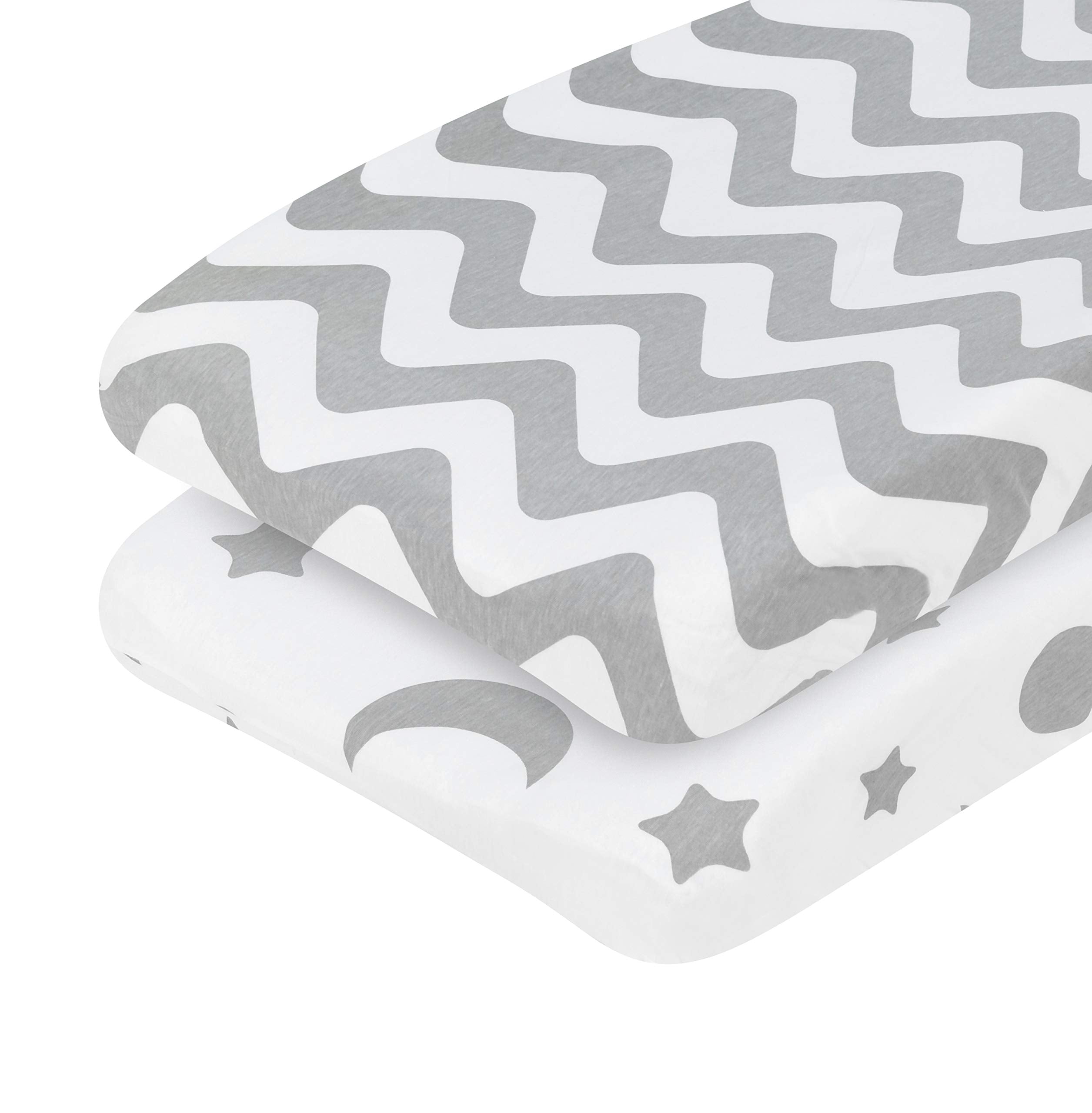 Everyday Kids Chevron changing pad cover adds a stylish, easy-to-clean nursery look.